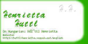 henrietta huttl business card